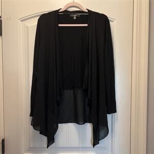 Avec Women’s Long Sleeve Open‎ Front Waterfall Lightweight Cardigan Top Size M